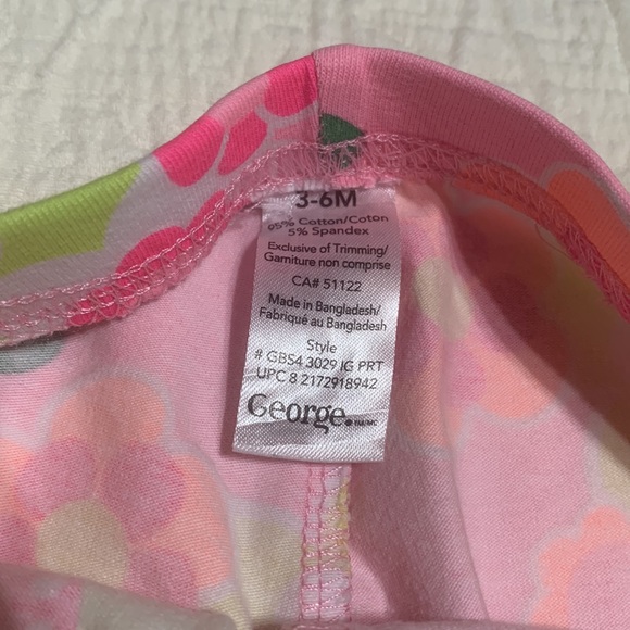 3-6m (6/$20) Bold Floral-Print Leggings by George - Picture 6 of 12
